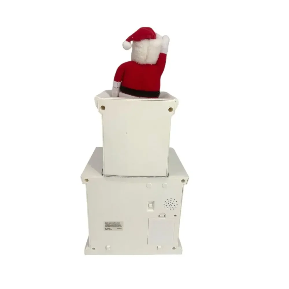 MR. CHRISTMAS Animated Santa White Chimney Motion Activated Musical SEE VIDEO